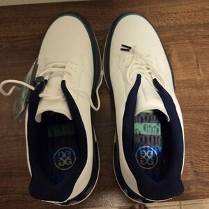 G/FORE White and Navy Men's Sneakers